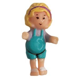 Bluebird Polly Pocket Blonde‎ Hair Blue Outfit 1in Doll 1991 Vintage